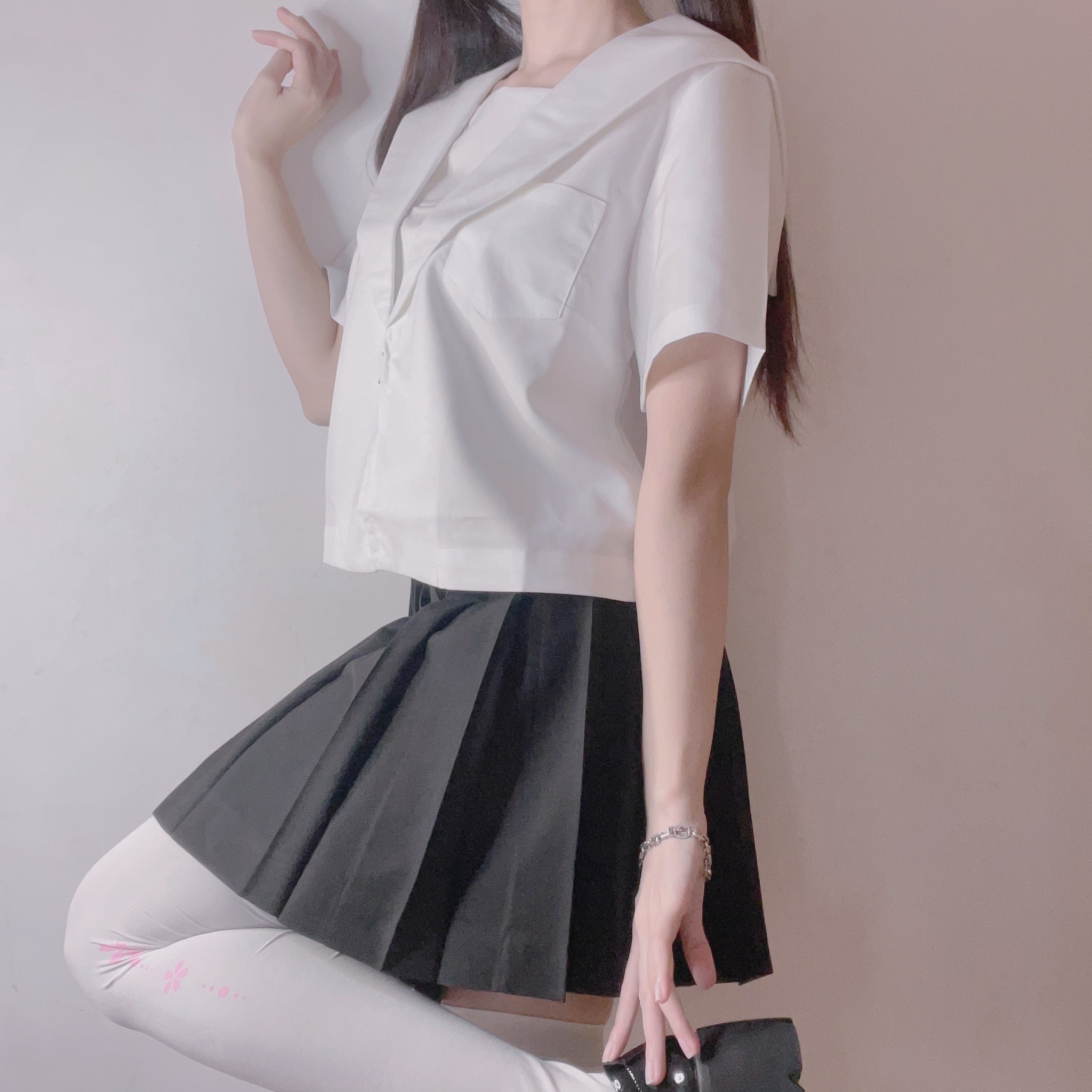 图片[1]-miko酱ww – NO.045 自拍系列mikoの白丝3[201P]-XikXak